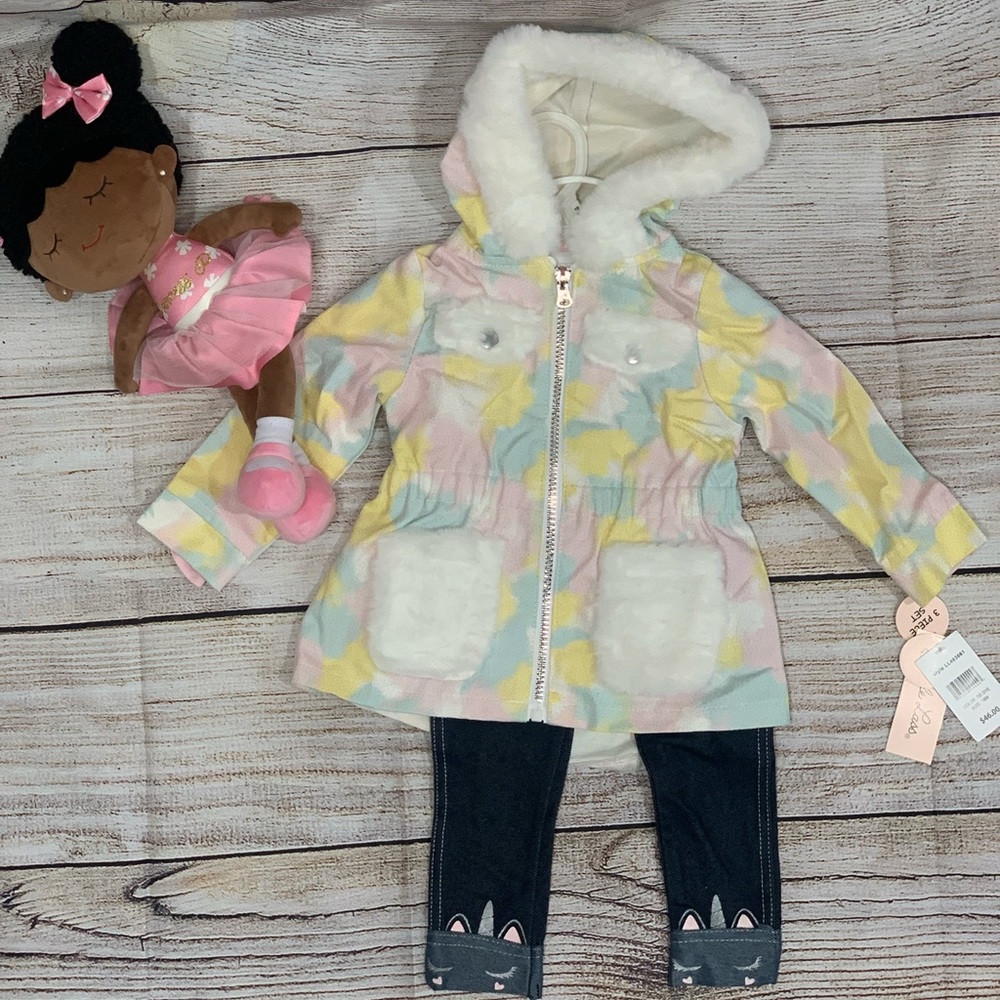 NWT Little Lass 3 Piece Outfit Size 18M
